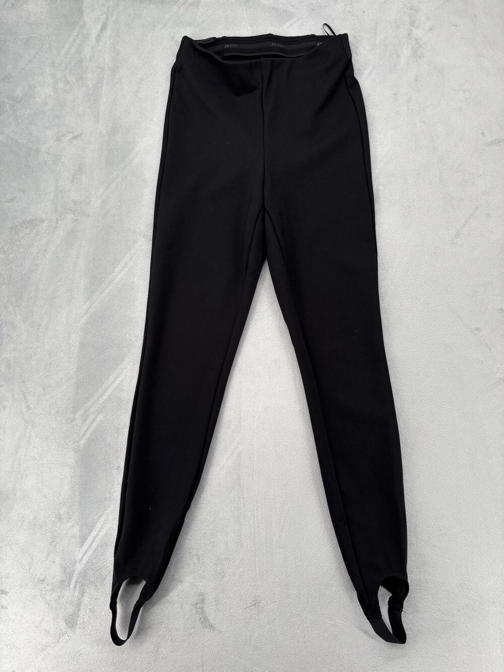 Skims Leggings Womens Black Compression Stirrup Elastic Waist Athletic - Picture 1 of 6